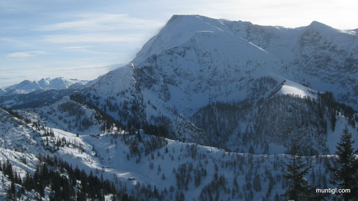 auch der Schneibstein schaut uncool aus