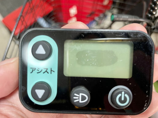 PROVROS P-266E 操作パネル液晶内部の水濡れ確認