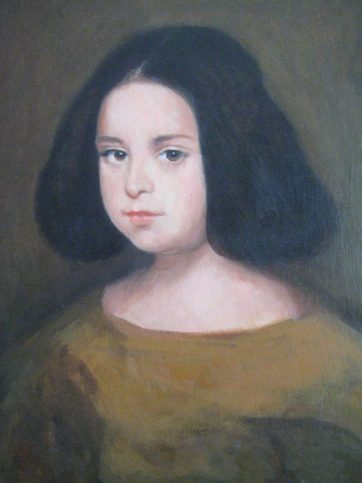 Retrato de niña. Copia de Velázquez.