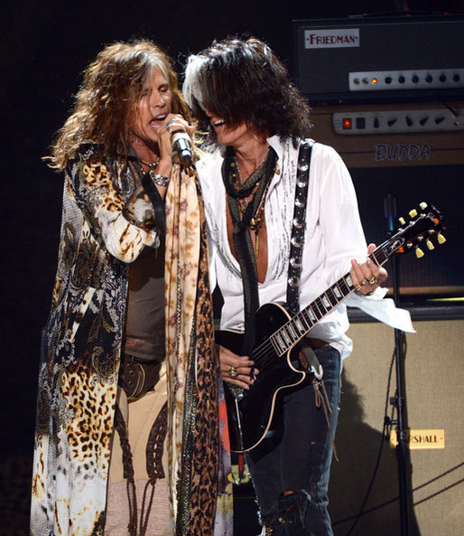 recente foto in live di steve tyler e joe perry