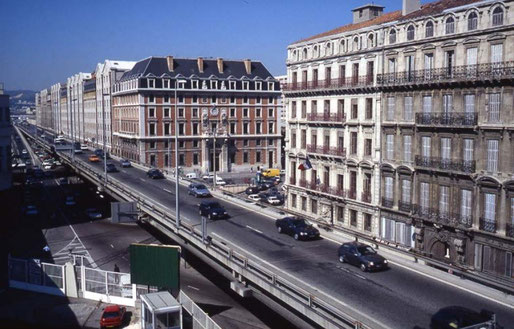 Viaduc du quai de la Joliette avant Euroméditerranée