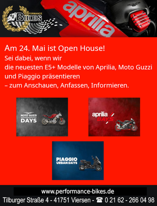 Flyer - Open House 24.Mai 2025 - Präsentation neue E5+ Modelle