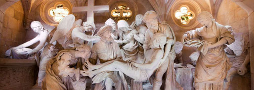 Le Sépulcre ou Mise au tombeau à l'abbaye de Saint-Mihiel dans la Meuse