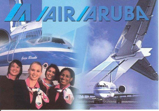 Werbung mit MD-90/Courtesy: Air Aruba