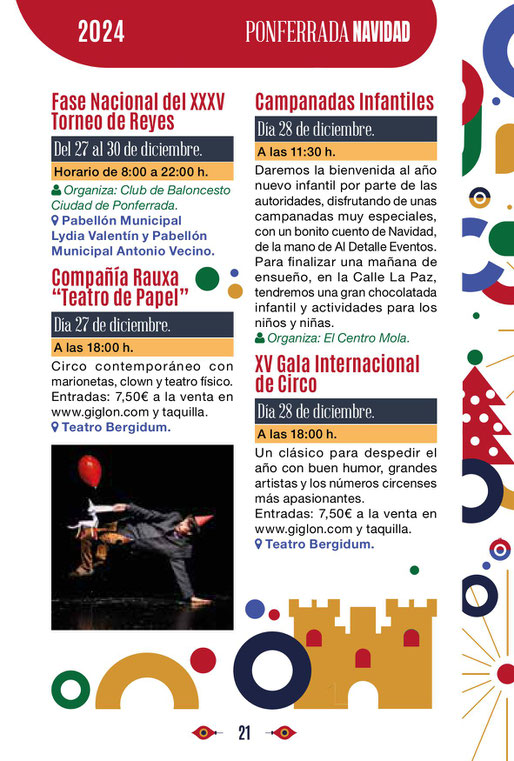 Programa de la Navidad en Ponferrada