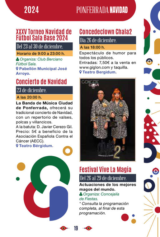 Programa de la Navidad en Ponferrada