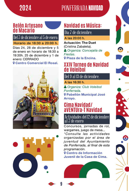 Programa de la Navidad en Ponferrada
