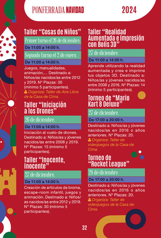 Programa de la Navidad en Ponferrada