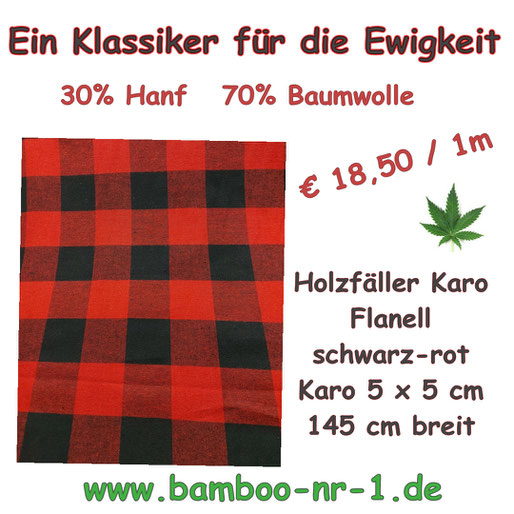 Hanf-baumwolle-flanell-holzfällerkaro-schwarz-rot