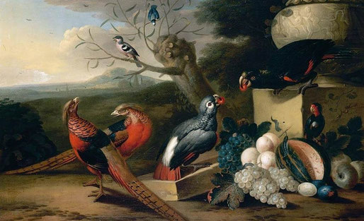 Tobias STRANOVER, "Paysage avec des oiseaux", collection privée (source : wga)