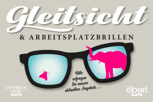 Gleitsicht- oder Arbeitsplatzbrille ab 189,- Euro