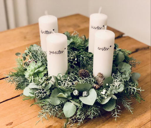 Adventskranz Workshop Basel