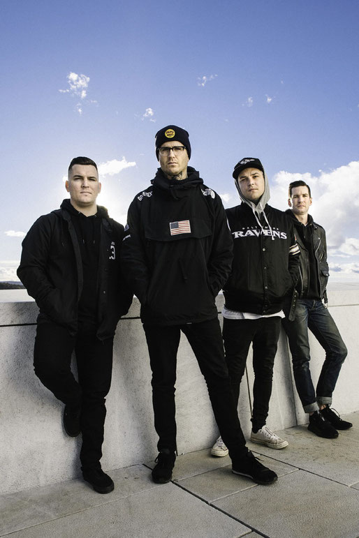 Post-Hardcore from Down Under: Die Band The Amity Affliction heizt Ende September unter anderem in Stuttgart, München und Zürich für Parkway Drive ein. Foto: Promo 
