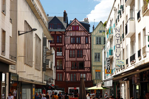 Rouen, Fachwerkhäuser in der Altstadt