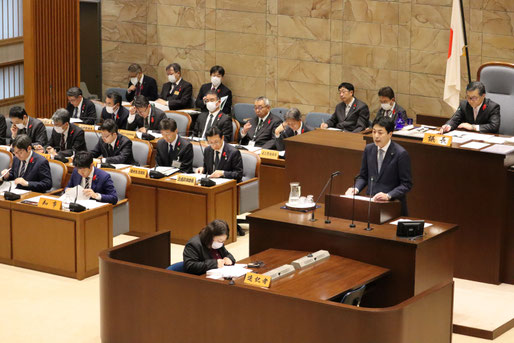 本会議一般質問にて