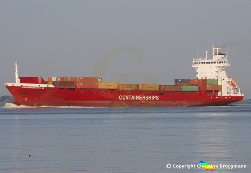 Containerships VI, eines der Containerschiffe der finnischen Containerships PLC
