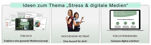 Das Angebot von extrazwei zum Thema Stess und digitale Medien (Quelle extrazwei) 