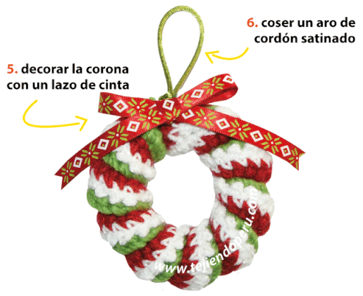 Cómo tejer una corona con resortes a crochet