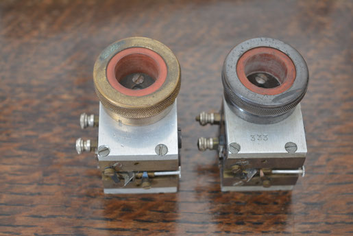 E.M.G DAVEY pickups, 1 showing a Serial Number & the "Wright" backs / Carrier arm connections