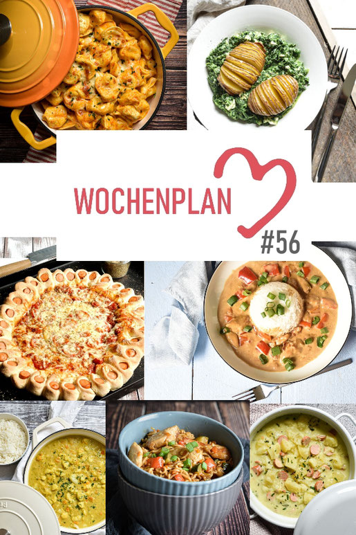 Was soll es die Woche bloß zu essen geben? Ich habe dir hier eine ganze Woche an leckeren Rezepten zusammengestellt - du kannst sie alle vegan oder vegetarisch kochen - der mix dich glücklich Wochenplan für den Thermomix - Nummer 56