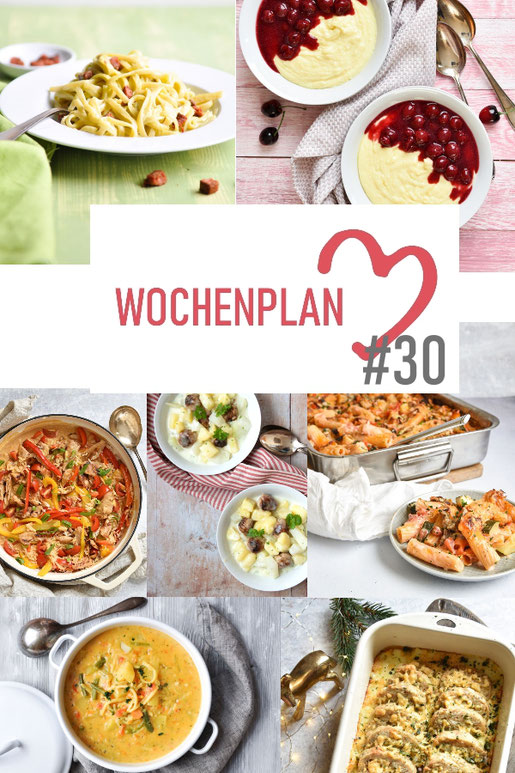 Was soll es die Woche bloß zu essen geben? Ich habe dir hier eine ganze Woche an leckeren Rezepten zusammengestellt - du kannst sie alle vegan oder vegetarisch kochen - der mix dich glücklich Wochenplan für den Thermomix - Nummer 30