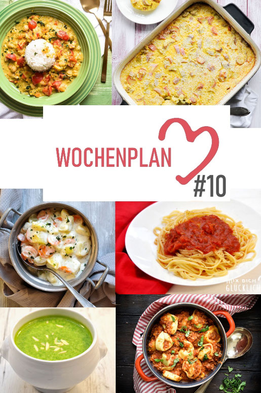 Was soll es die Woche bloß zu essen geben? Ich habe dir hier eine ganze Woche an leckeren Rezepten zusammengestellt - du kannst sie alle vegan oder vegetarisch kochen - der mix dich glücklich Wochenplan für den Thermomix - Nummer 3