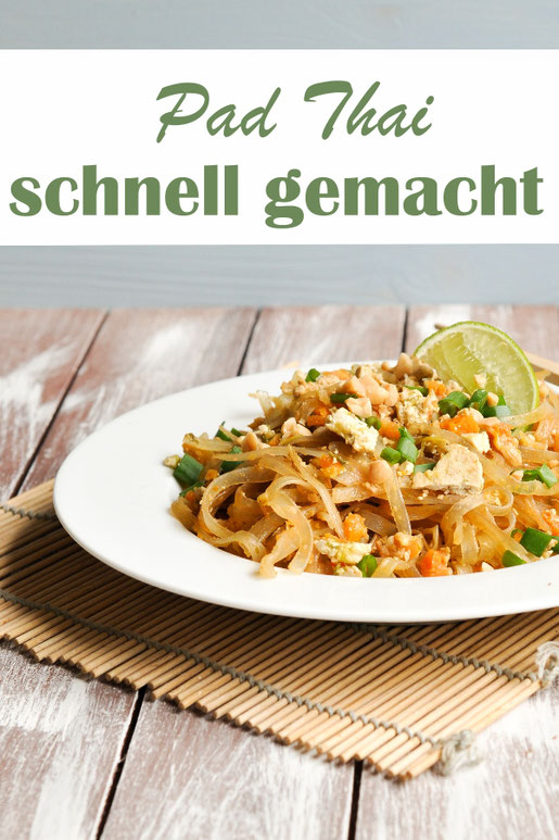 Pad Thai schnell gemacht ohne viel Aufwand, vegetarisch, vegan, Thermomix, Wok