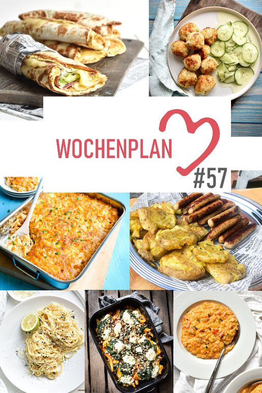 Was soll es die Woche bloß zu essen geben? Ich habe dir hier eine ganze Woche an leckeren Rezepten zusammengestellt - du kannst sie alle vegan oder vegetarisch kochen - der mix dich glücklich Wochenplan für den Thermomix - Nummer 57