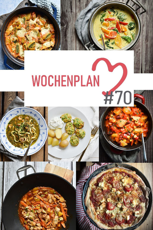 Was soll es die Woche bloß zu essen geben? Ich habe dir hier eine ganze Woche an leckeren Rezepten zusammengestellt - du kannst sie alle vegan oder vegetarisch kochen - der mix dich glücklich Wochenplan für den Thermomix - Nummer 70