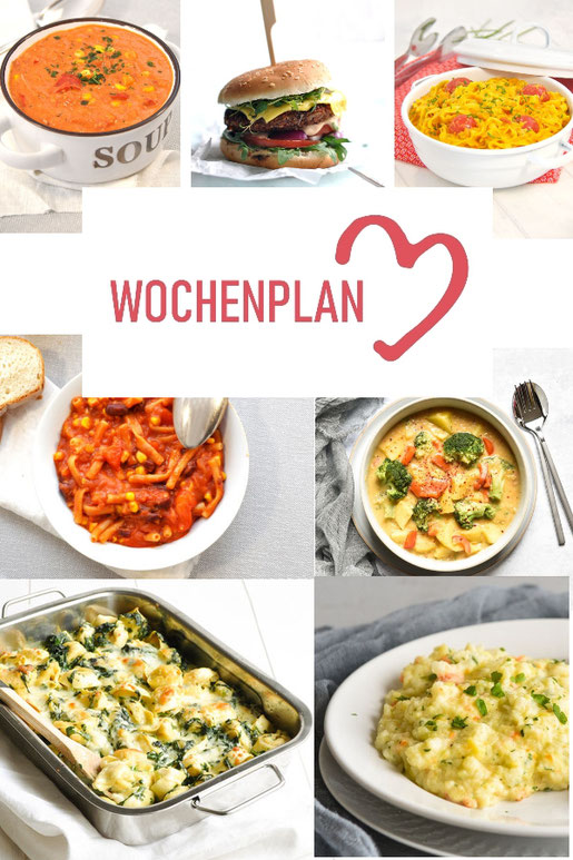 Was soll es die Woche bloß zu essen geben? Ich habe dir hier eine ganze Woche an leckeren Rezepten zusammengestellt - du kannst sie alle vegan oder vegetarisch kochen - der mix dich glücklich Wochenplan für den Thermomix - Nummer 3