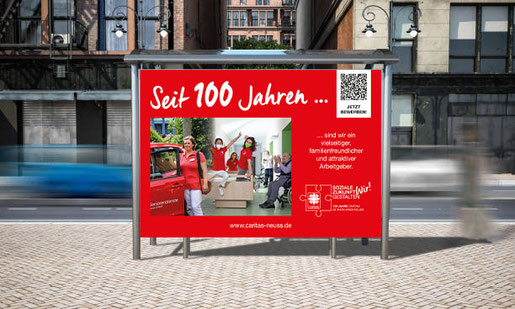 100 Jahre Caritas Neuss: Plakatkampagne