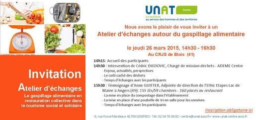 Gaspillage alimentaire UNAT Centre