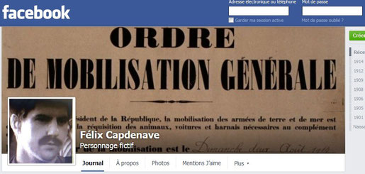 capture écran "Page" Facebook de Félix Capdenave.