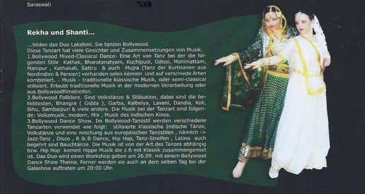 Indischer Tanz - BollywoodTanz - Saraswati