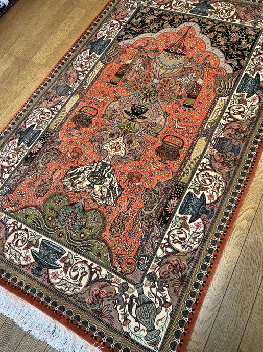 TABRIZ  70Raj  アンティーク　縦糸silk   ザロニムサイズ