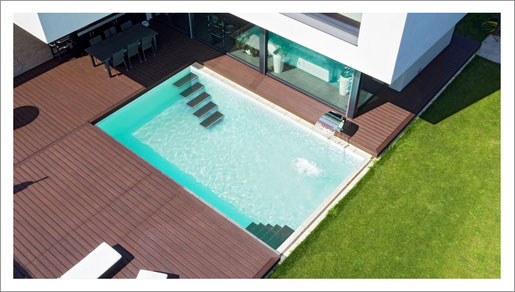 Fertigbecken L'ELEGANTE - Lieferung, Einbau und Montage über Poolbau Rhein-Main