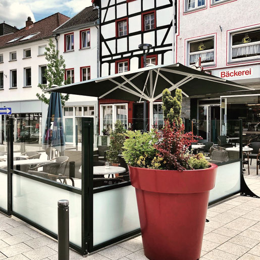 Windschutz für Gastronomie Terrasse