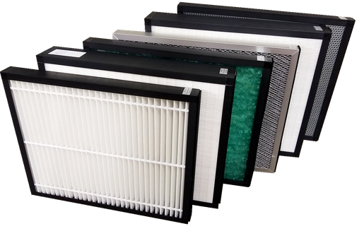 AirBull Plug-and-Play Filtersystem – passende Filterstufen für Staub, Rauch, Gase, Farbnebel und Ölnebel