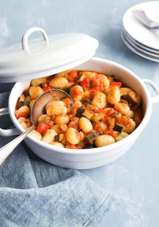 Gnocchi mit Ratatouille - ein All in One Gericht für den Thermomix vegetarisch vegan