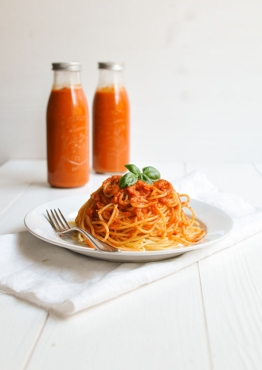 Tomatensoße auf Vorrat aus dem Thermomix