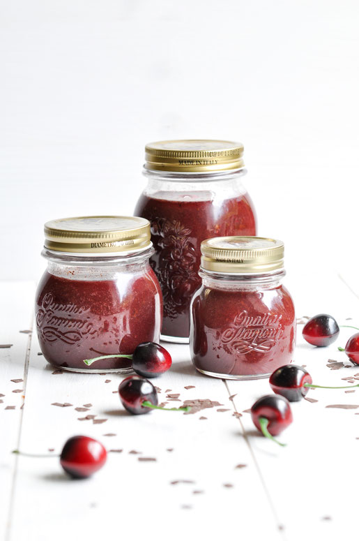 Schwarzwälder Kirsch Marmelade Konfitüre selbst gemacht lecker