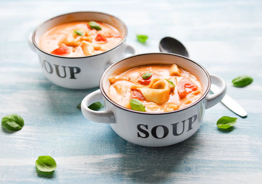 Tortellini Tomaten Suppe vegan möglich z.B. aus dem Thermomix