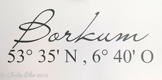 Borkum 53 ° 35 ' N, 6 ° 40 ' O