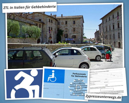 Wie man als Behinderter die Einfahrt in die ZTL in Italien beantragt 