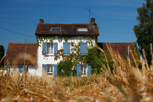 Häuser, Architektur Normandie, Frankreich