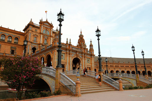 Plaza de Espana, Sevilla, die schönste Architektur in Andalusien