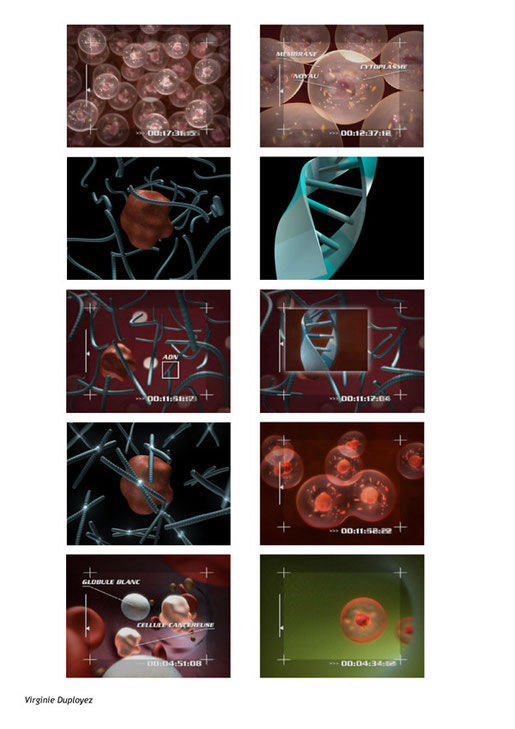 Duployez-illustration film 3D cancer Maya