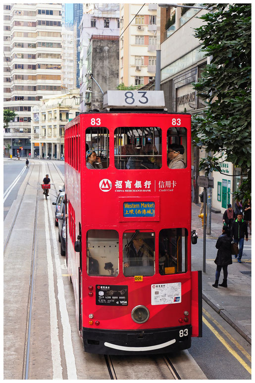 Hongkong - Ding Ding - Straßenbahn