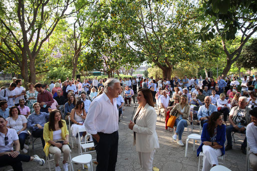 González Pons y Catalá en el acto de celebrado en el Antiguo Cauce del río Turia