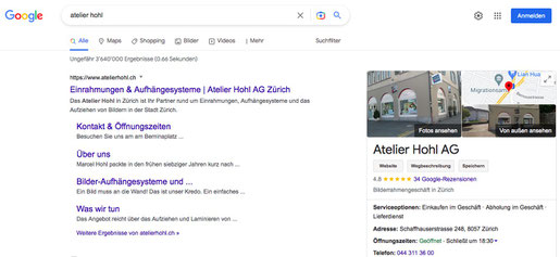Firmensuche in Google